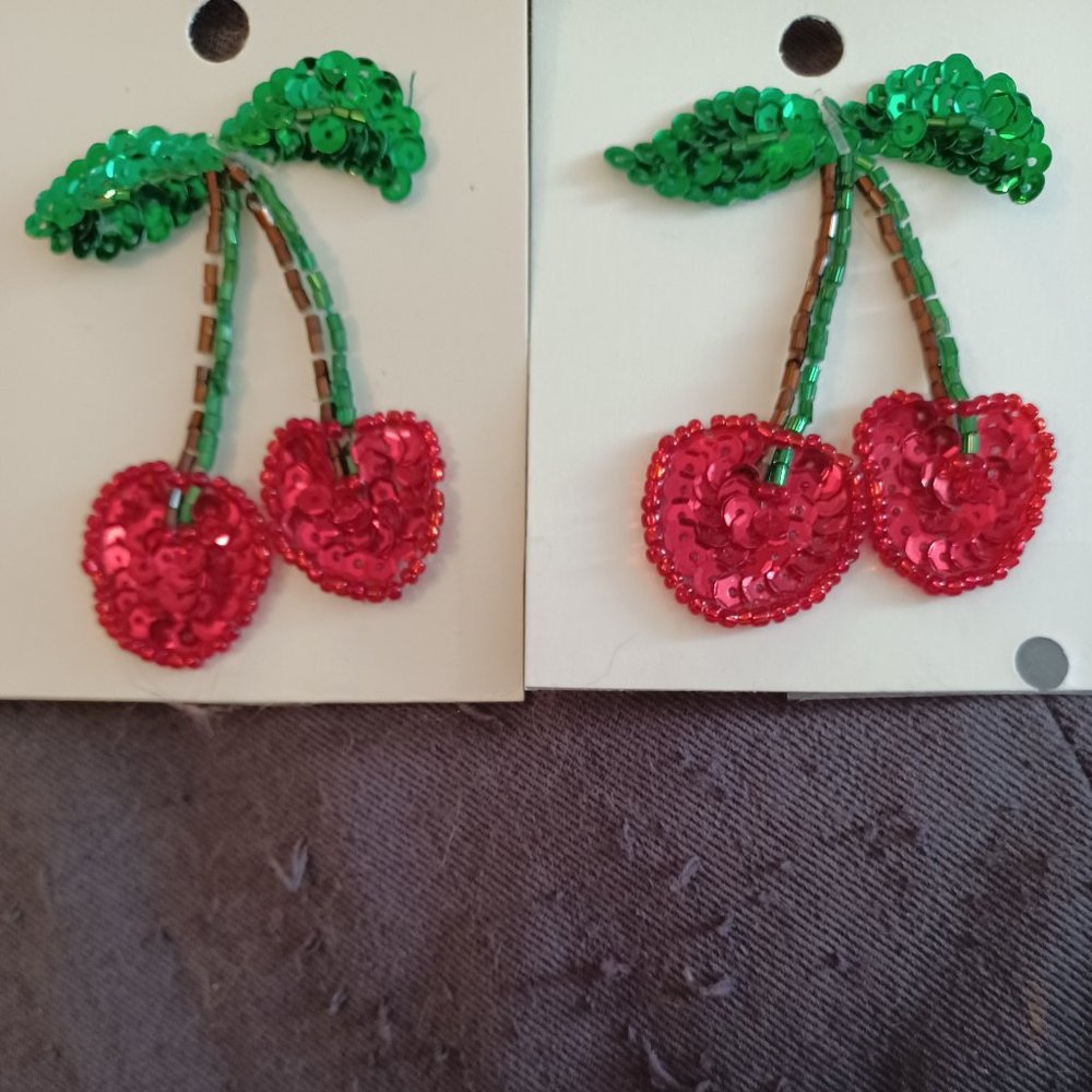 Two cherry patches